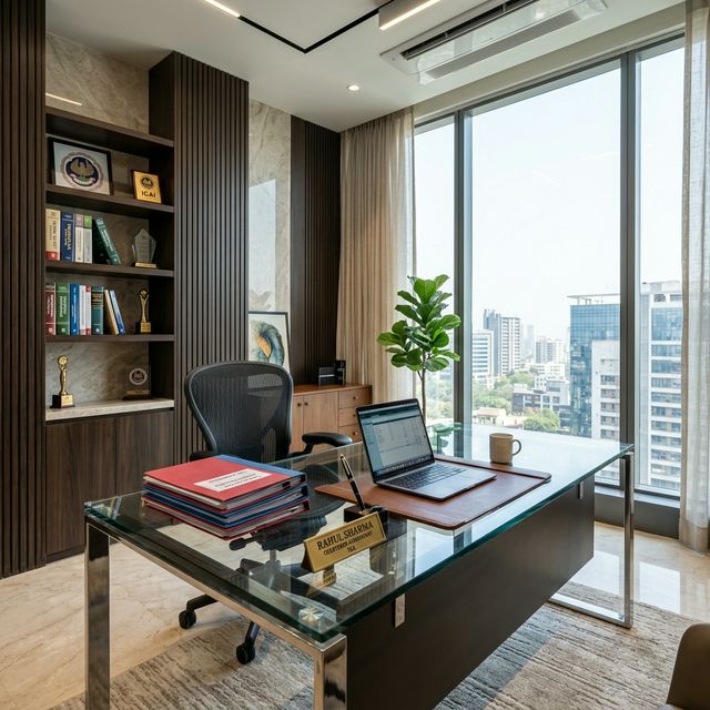 Agarwal Mahesh & Co. (AMC) - Premium CA Office Interior